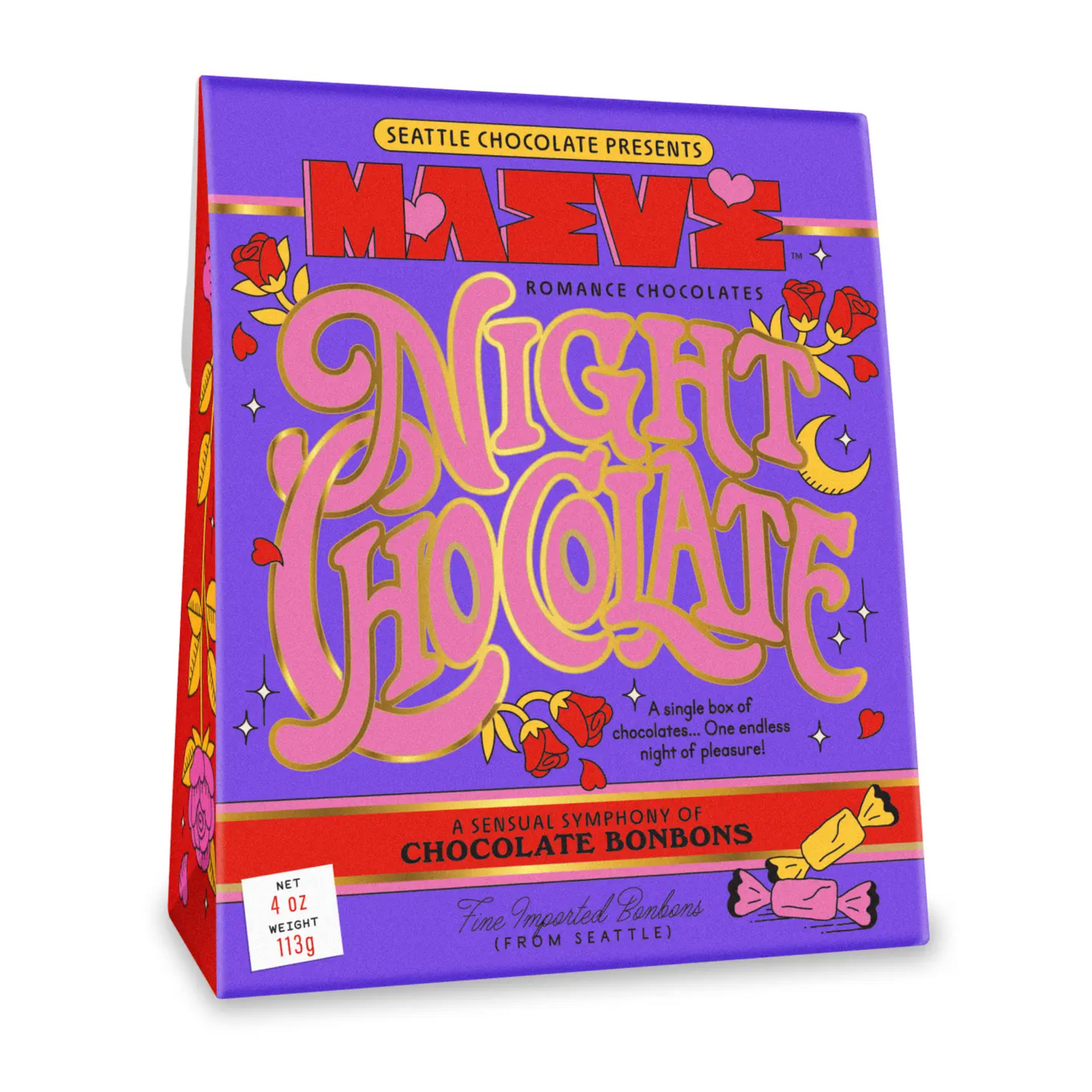 Night Chocolate Bonbon Box - 4oz