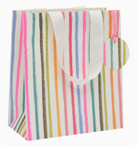 Vertical Stripes Gift Bag Medium