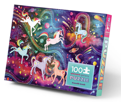 100-Piece Holographic Puzzle - Unicorn Galaxy