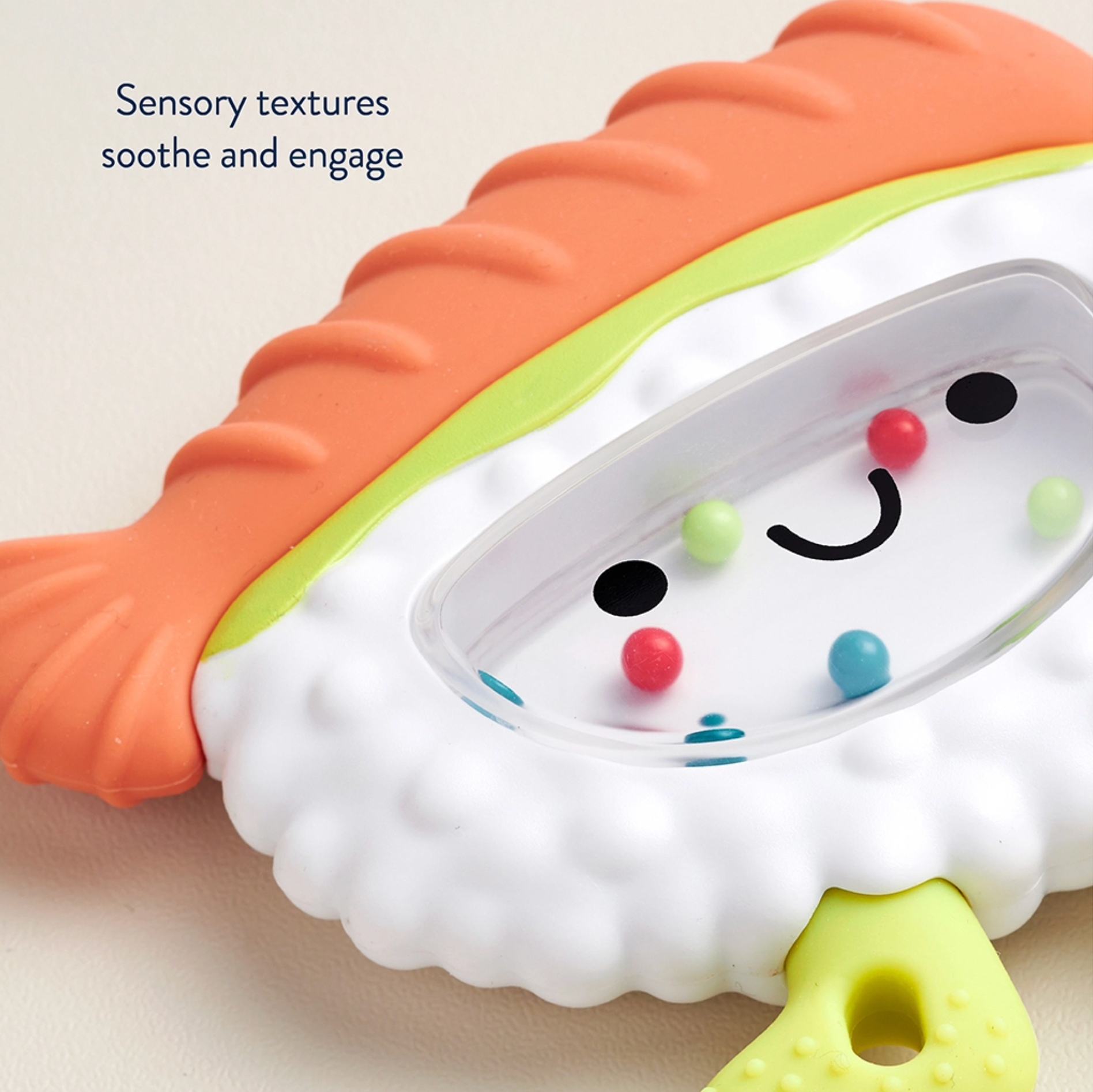 Sweetie Shake Plus™ - Teething + Rattle Toy Sushi