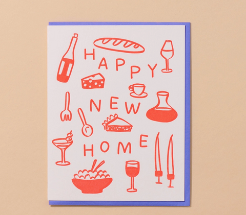 Happy New Home Letterpress Card