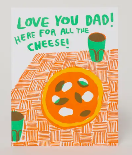 Cheese Pizza Dad Card