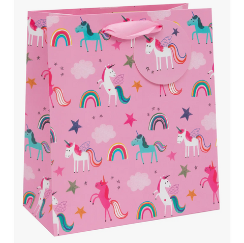 Unicorn Pink Gift Bag Medium