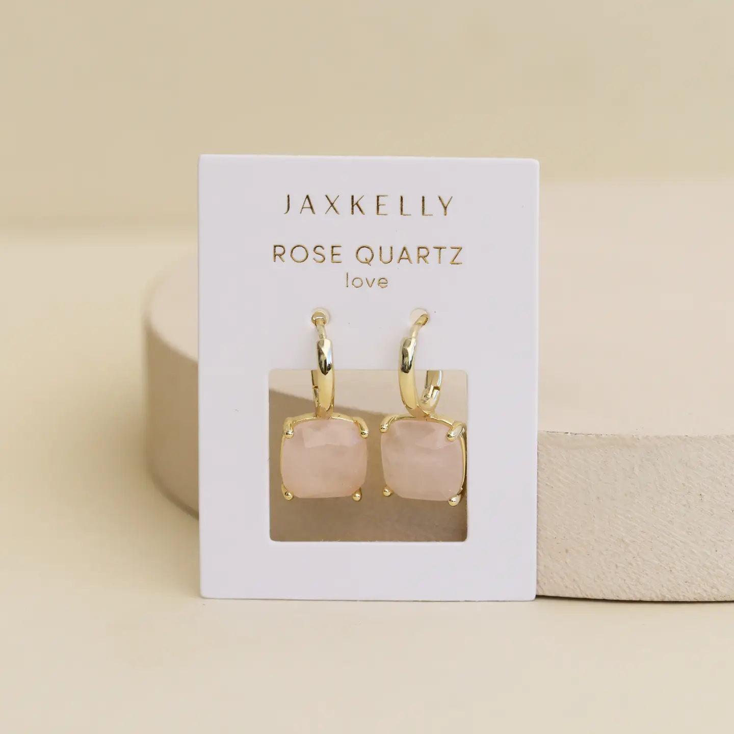 Gemstone Mini Drop - Rose Quartz