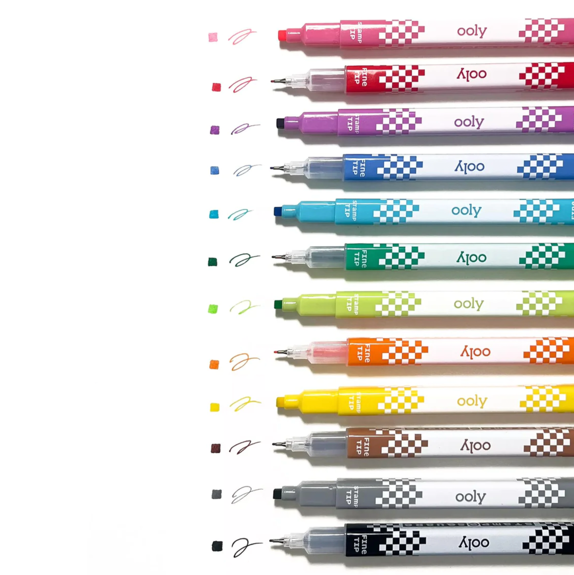 Stamp-A-Square Markers (Set of 12)