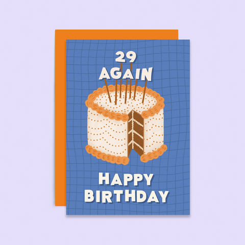 29 Again Birthday Card