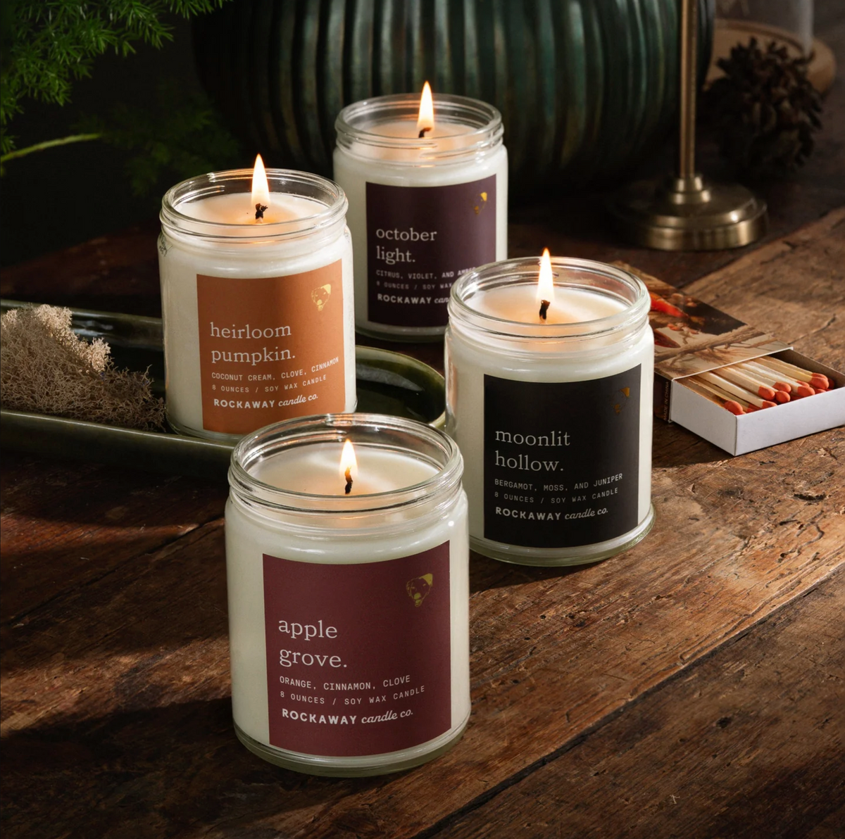 The Rockaway Candle Co. Fall Candles 8oz