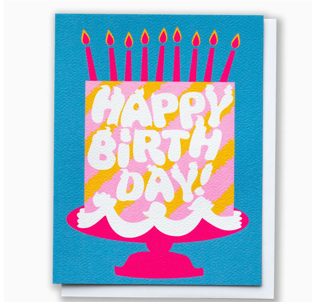 Happy Birthday Pink Cake Dreams Note Card