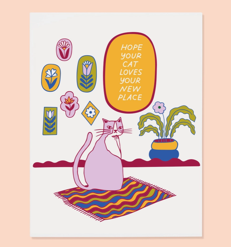 Cat Home Card