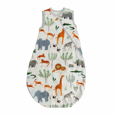 Light Weight Muslin Sleep Bag Safari Jungle