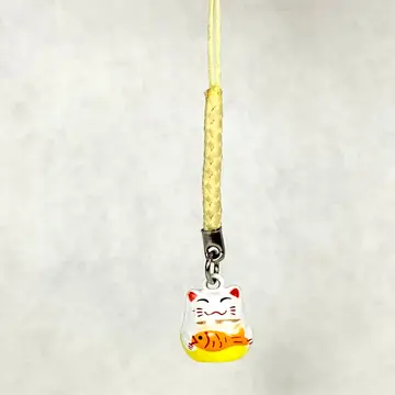 Lucky Cat with Fish Brass Bell - Stay Forever