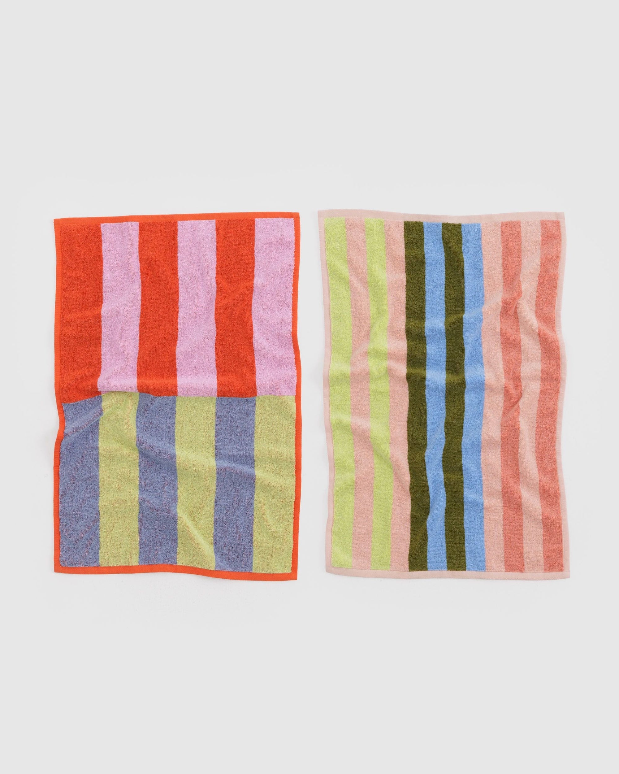 Baggu Hand Towel Set of 2 - Pool Stripe Mix - Stay Forever