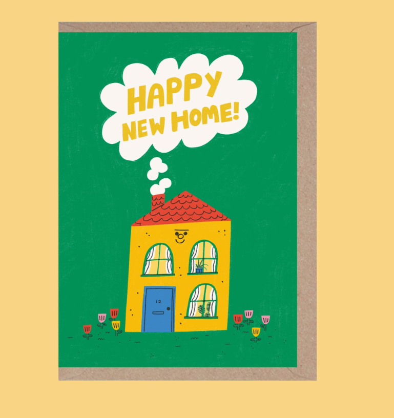 Happy New Home - Fun - Foil - First Home - House - Flat