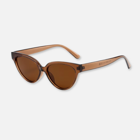Small Cat Eye Women Sunglasses - Tea
