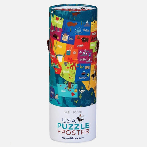 USA Puzzle + Poster