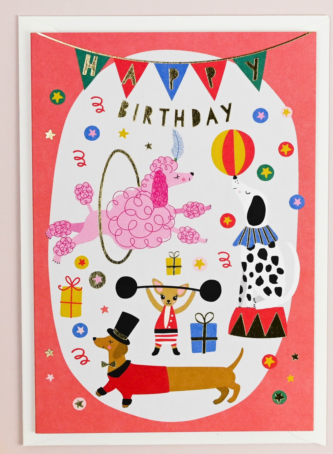 Circus Dogs Birthday Card