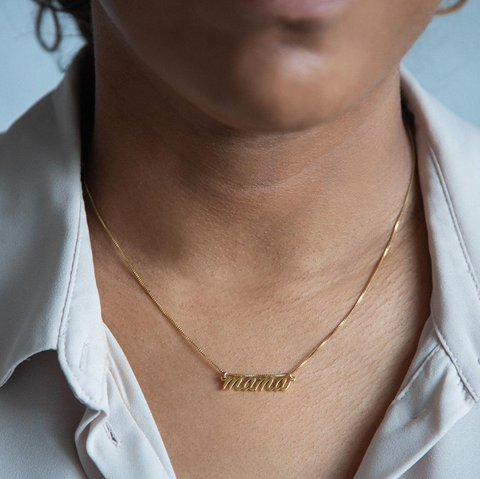 Mama Gold Necklace 16"