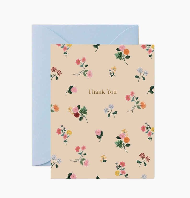 Boxed Set of Ditsy Dahlia Thank You Cards