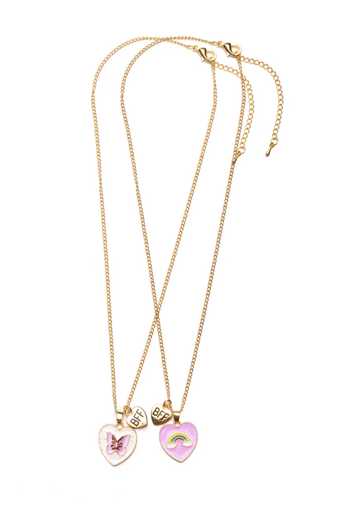 Rainbow Butterfly BFF Necklaces