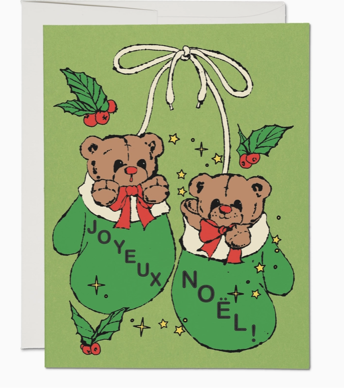 Mitten Bears Holiday Greeting Card
