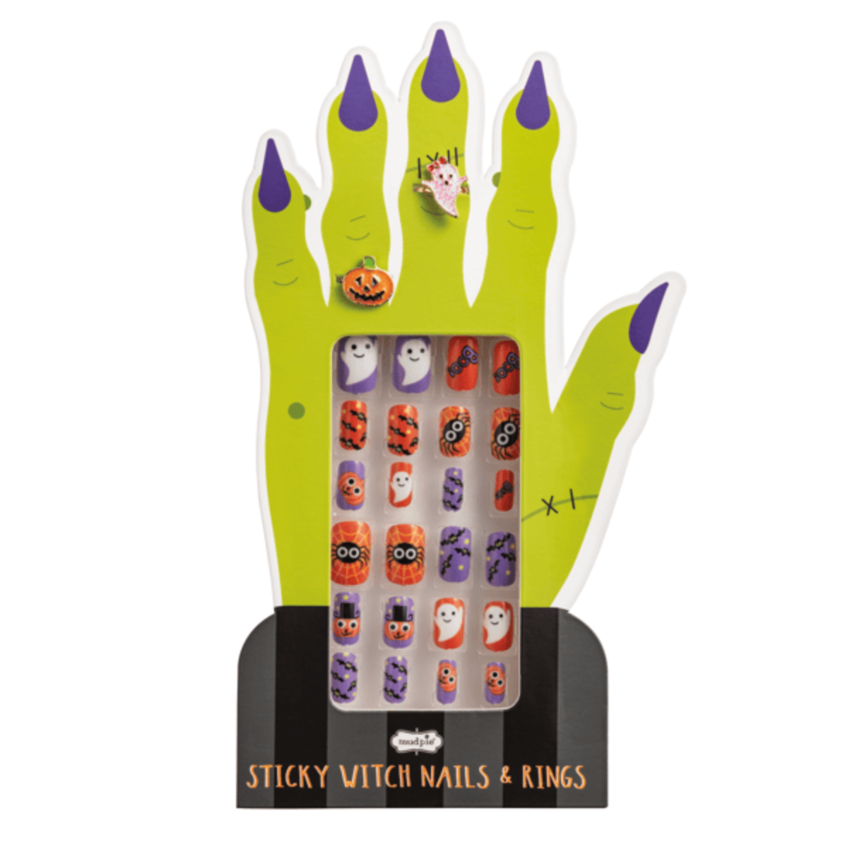 Black Halloween Nail Set