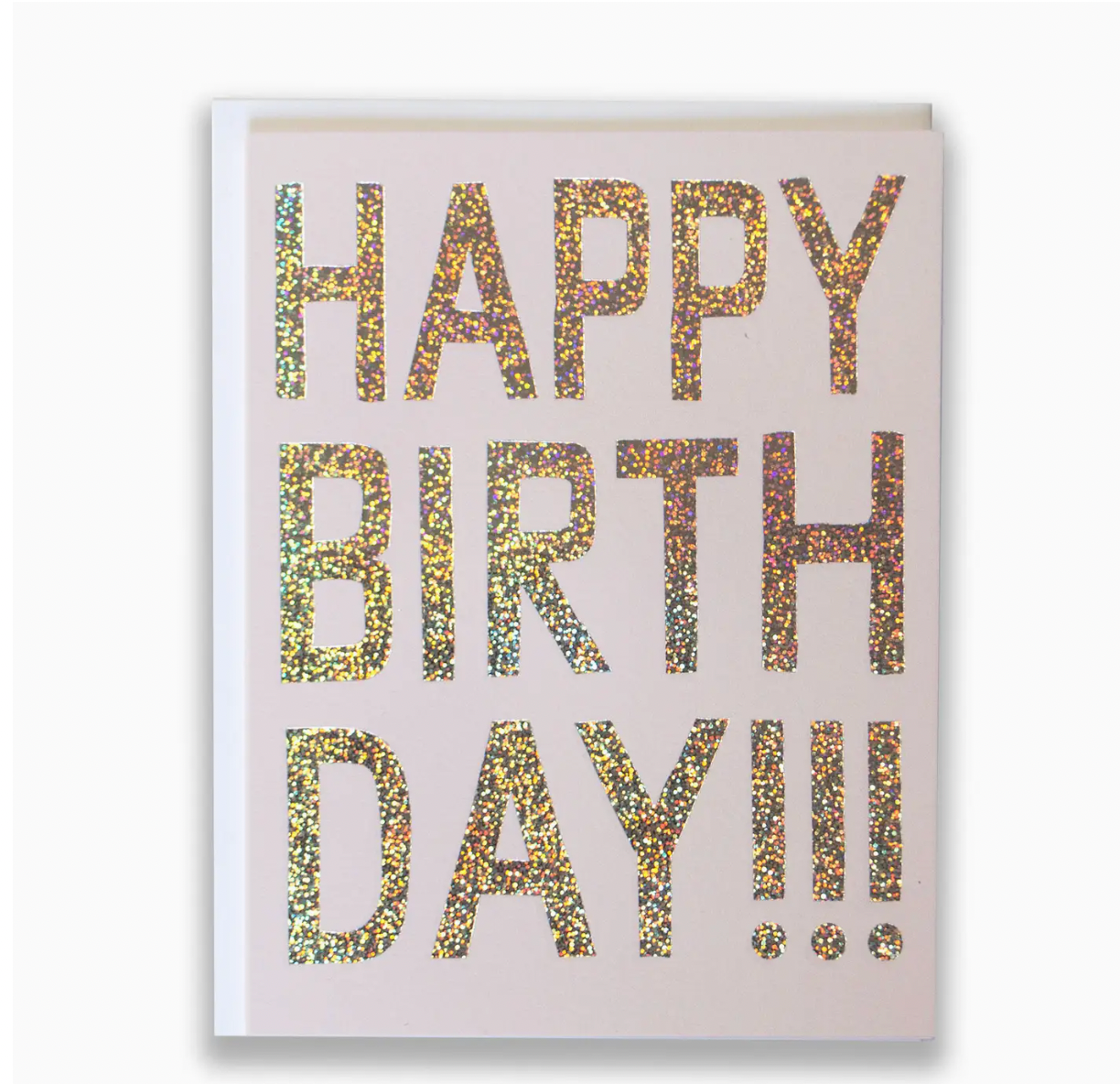 Glitter Hologram Foil Birthday Card