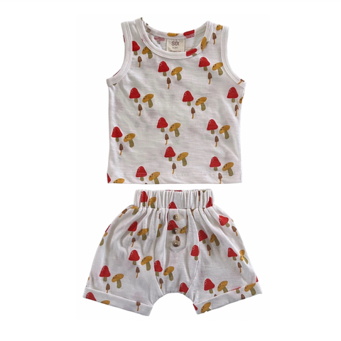Mushroom / Organic Tank & Short Set