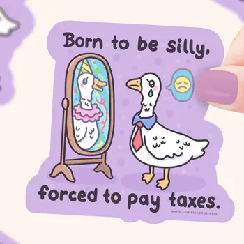 Born To Be Silly Goose Sticker