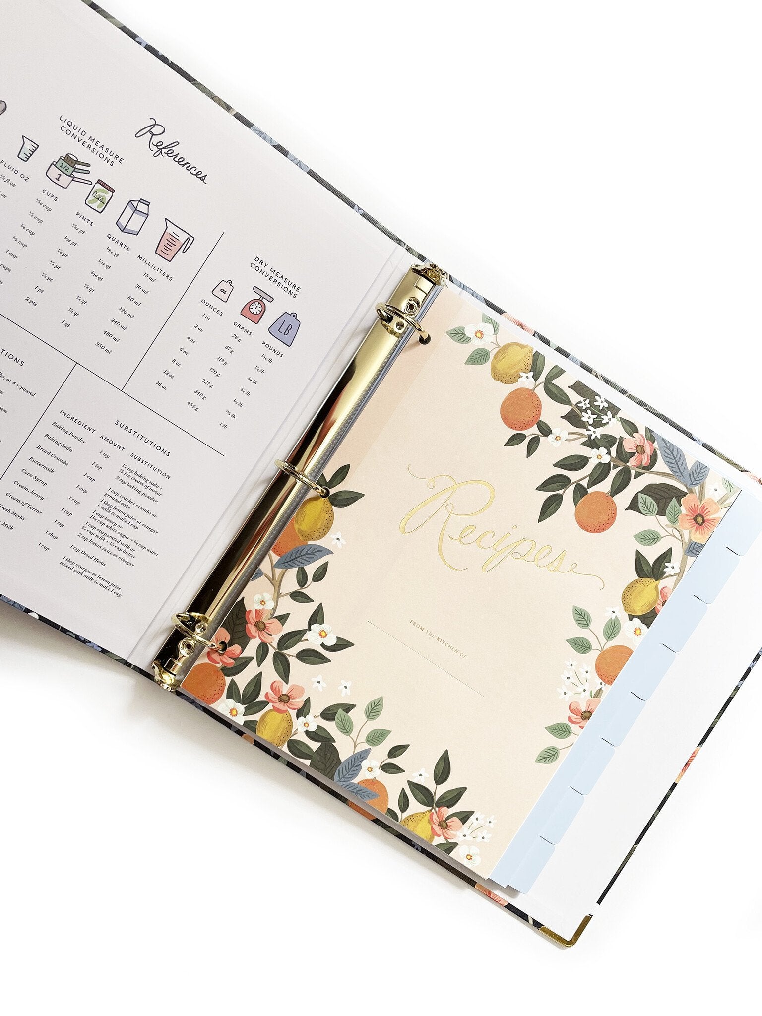 Citrus Grove Recipe Binder