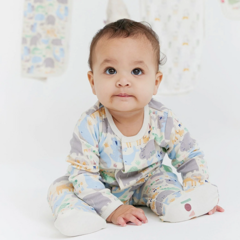 Little Lovin Organic Cotton Magnetic Footie