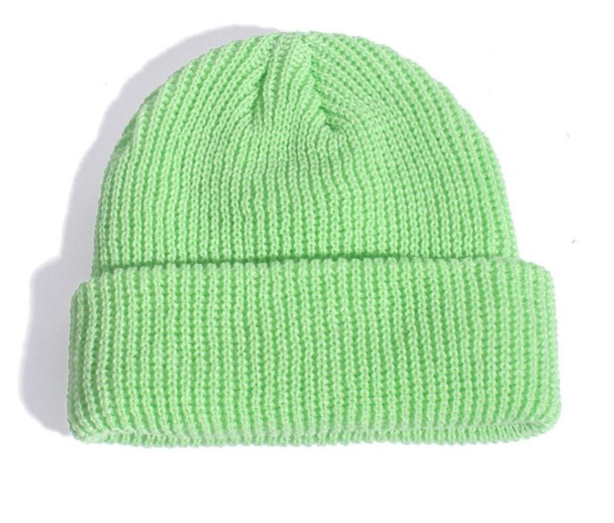 Kids Neon Knit Beanie