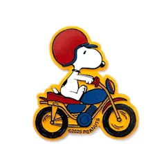 Peanuts® - Snoopy Motorcycle Classic Fridge Magnet