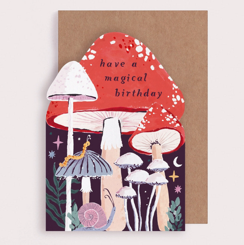 Mushroom Birthday Card