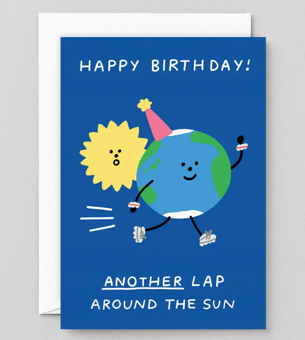 'another Lap Around the Sun' Greetings Card