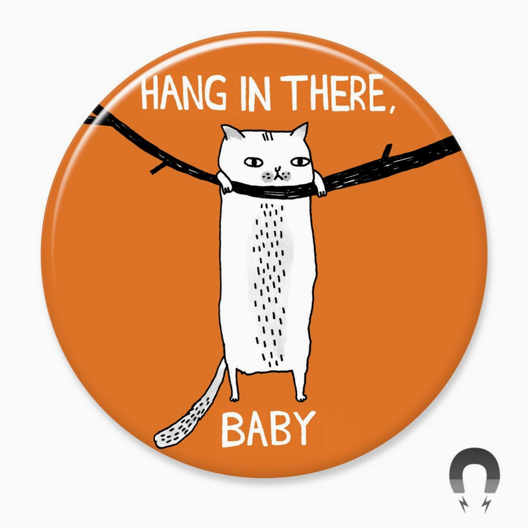Hang in There Baby Cat Big Magnet