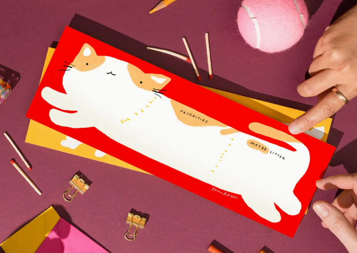 Cooper Cat Desk Planner Notepad