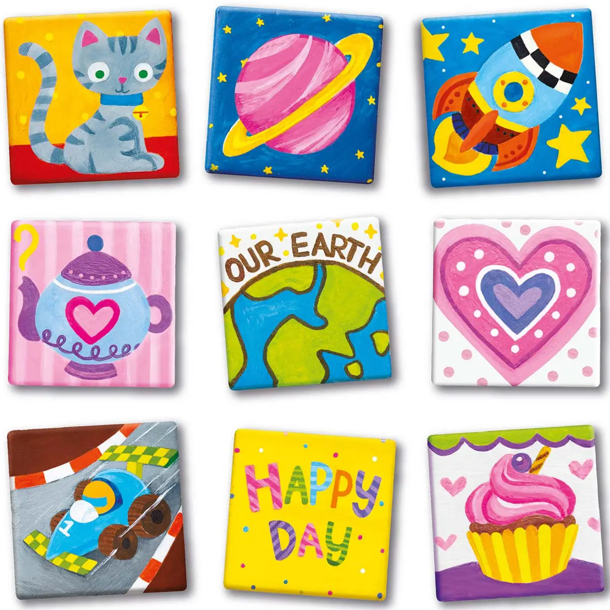 Magnetic Mini Tile Art Diy Paint Arts & Craft Magnet Kit