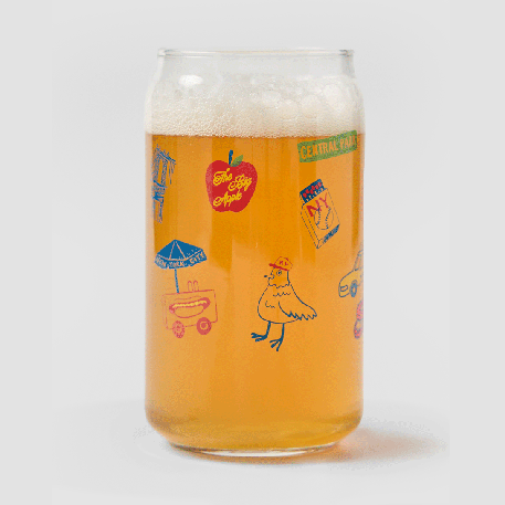 New York City Icons Can Glass