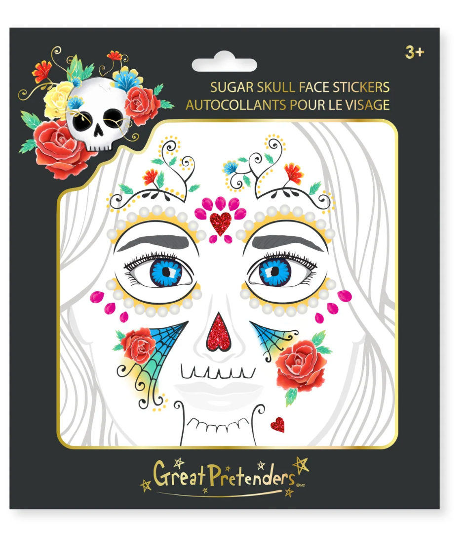 Sugar Skull Face Stickers