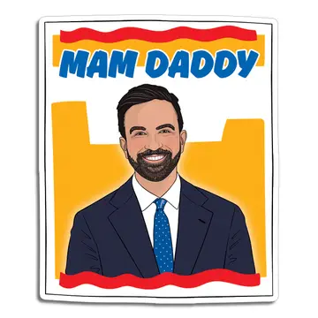 Zohran Mamdaddy Nyc Die Cut Sticker