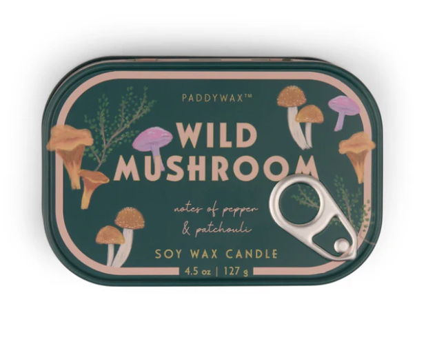 Wild Mushroom Bistro Tin Candle
