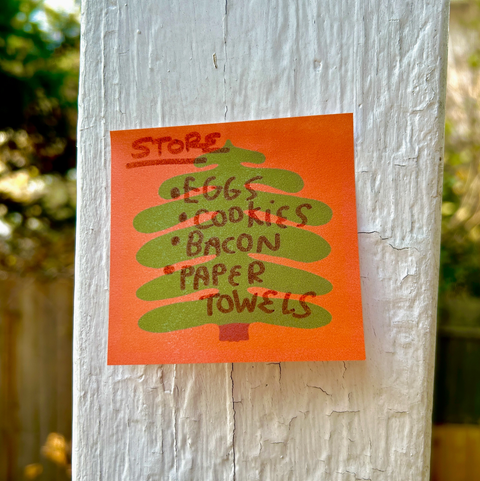 Great Big Pine Tree Sticky Note Pad