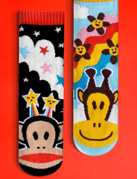 Julius & Clancy Fun Grippy Kids Socks - Large