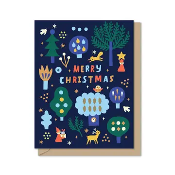 Christmas Forest Cards, Set of 6