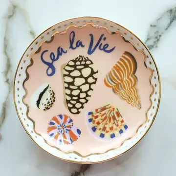 Sea La Vie Porcelain Trinket Dish