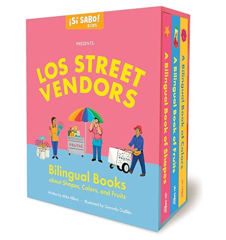 Los Street Vendors: Bilingual Book Set about Shapes, Colors, and Fruits