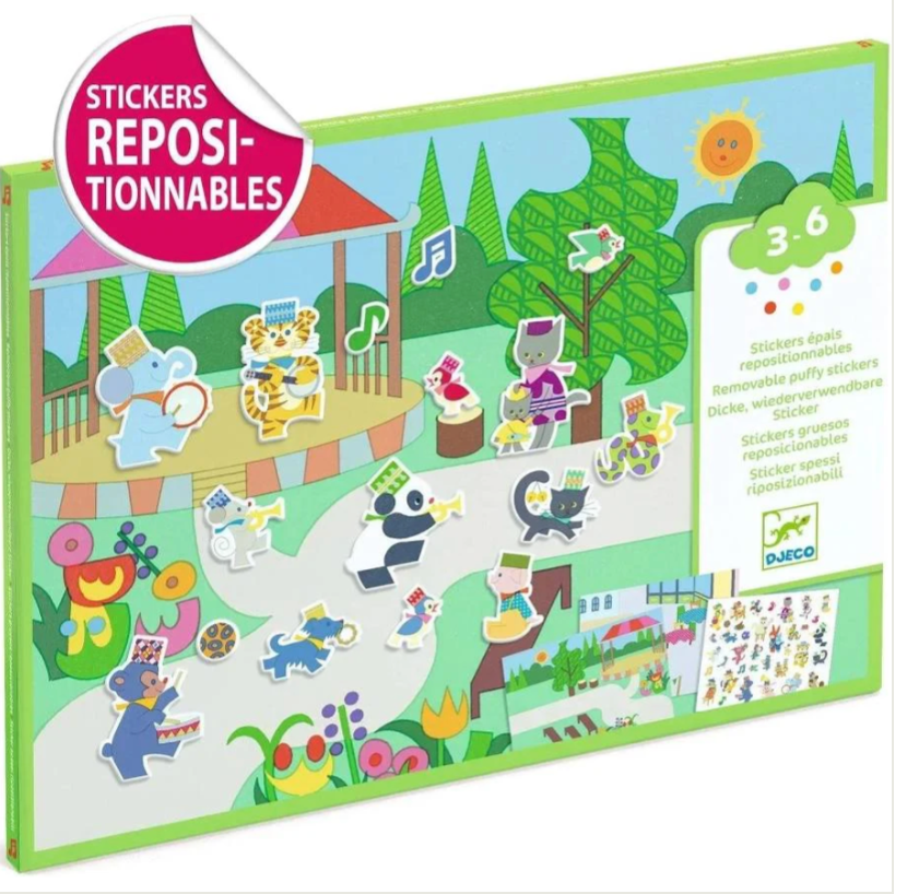 Marching Band Reusable Sticker Set for Kids – Creative Scene Play (Ages 3+)