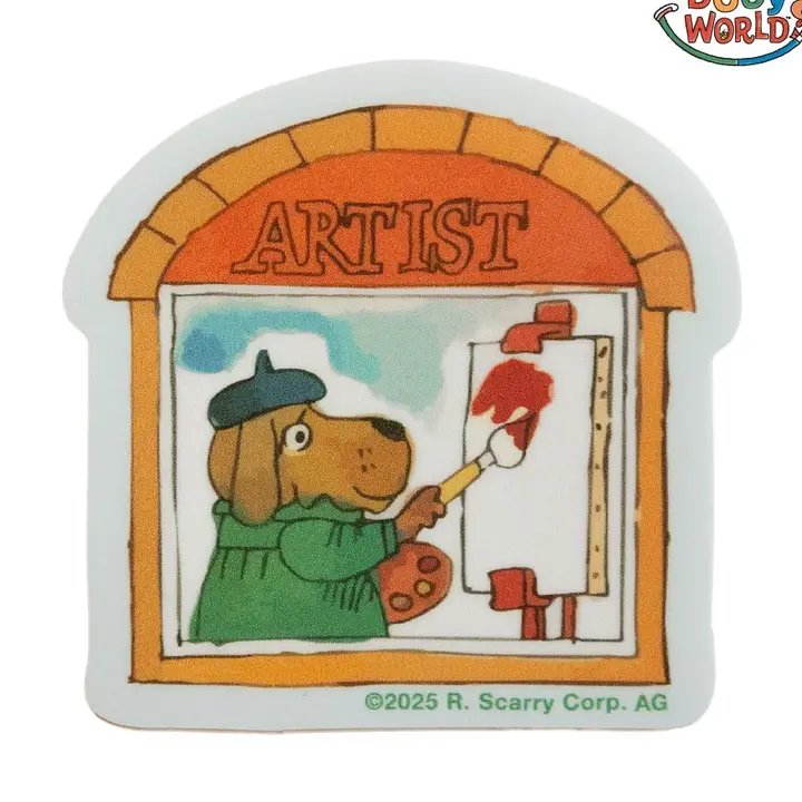 3P4 X Richard Scarry® - Art Shop Sticker