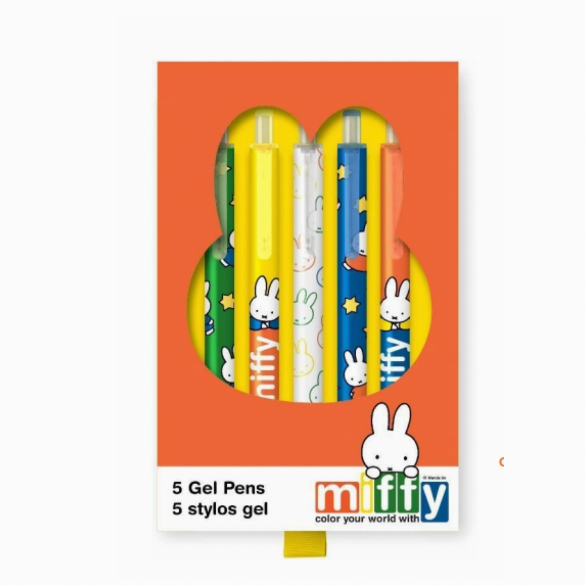 Soft-Touch Gel Pen Set Classic Miffy Orange