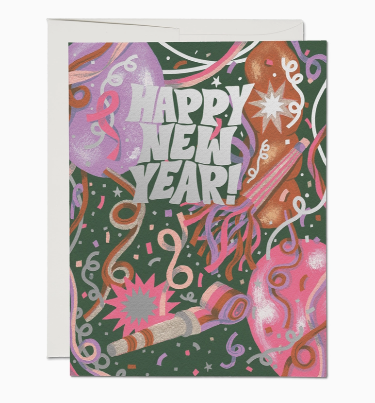 New Year's Noise New Year Holiday Greeting Card
